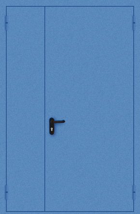 Полуторапольная противопожарная дверь EI 60 (порошок / синяя)