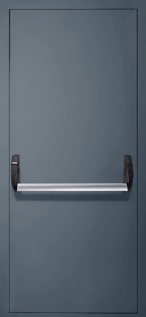 Однопольная противопожарная дверь «Антипаника» EI 60 (RAL 7043)