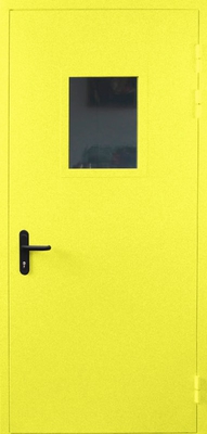 Однопольная противопожарная дверь со стеклом EI 30 (RAL 1026)