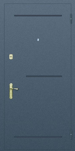 Глухая одностворчатая дверь с рисунком на металле № 4