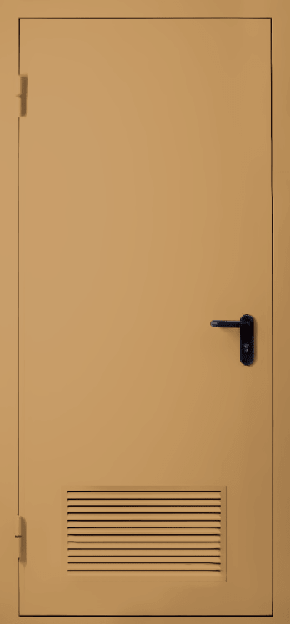 Однопольная противопожарная дверь с вентиляцией EI 30 (RAL 1024)