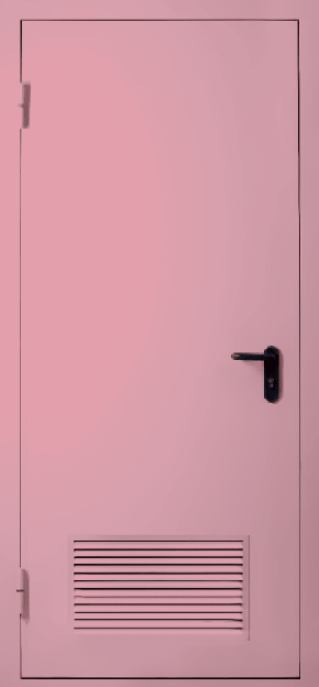 Однопольная противопожарная дверь с вентиляцией EI 30 (RAL 3015)