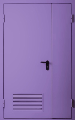 Полуторапольная дверь с вентиляцией EI 30 (RAL 4001)
