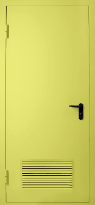 Однопольная дверь с вентиляцией EI 60 (RAL 1016)
