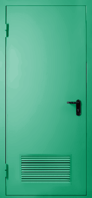 Однопольная дверь с вентиляцией EI 60 (RAL 6024)