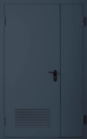 Полуторапольная противопожарная дверь с вентиляцией EI 60 (RAL 7043)