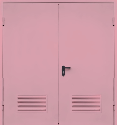 Двупольная дверь с вентиляцией EI 30 (RAL 3015)