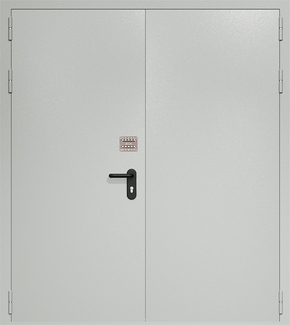 Двупольная противопожарная дверь EI 60 с кодовым замком 03