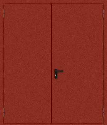 Двупольная противопожарная дверь (красная)