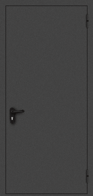 Однопольная противопожарная дверь EI 30 (черная)