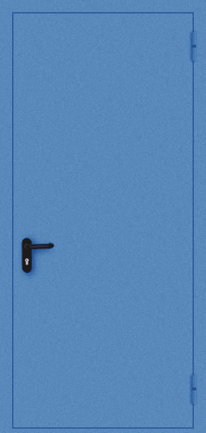 Однопольная противопожарная дверь EI 30 (порошок / синяя)