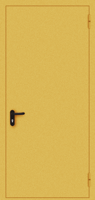 Однопольная противопожарная дверь EI 30 (желтая)