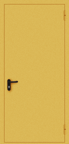 Однопольная противопожарная дверь EI 30 (порошок / желтая)