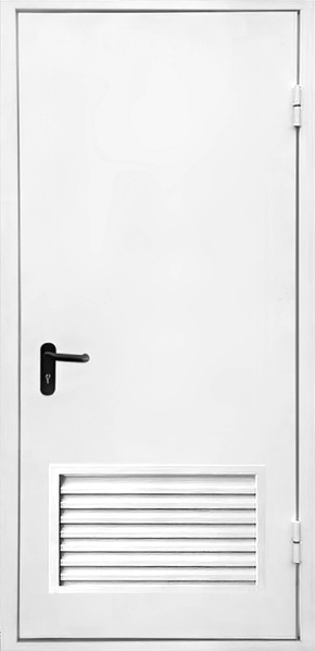 Однопольная дверь с вентиляцией EI 60 (белая)