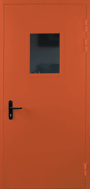 Однопольная противопожарная дверь со стеклом EI 30 (RAL 3022)
