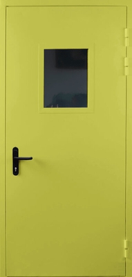Однопольная дверь со стеклом EI 60 (RAL 1016)