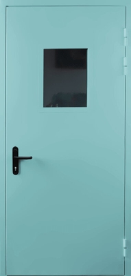 Однопольная дверь со стеклом EI 60 (RAL 2027)
