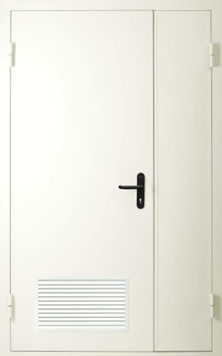 Полуторапольная дверь с вентиляцией EI 60 (RAL 9016) 
