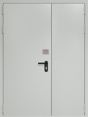 Полуторапольная противопожарная дверь EI 60 с кодовым замком 02