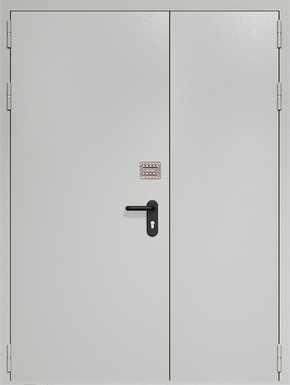 Полуторапольная противопожарная дверь EI 60 с кодовым замком 02