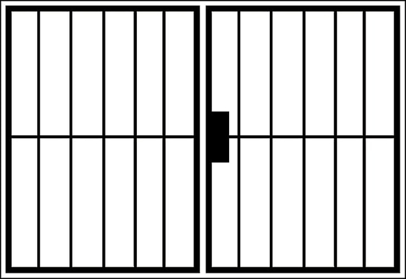 Распашная решетка на окно OS-001