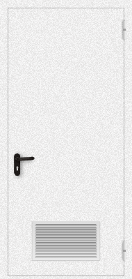 Однопольная дверь с вентиляцией (белая)