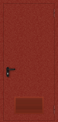 Однопольная дверь с вентиляцией (красная) 