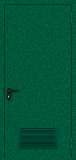Однопольная дверь с вентиляцией (порошок / зеленая)