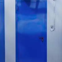 Синяя огнезащитная дверь