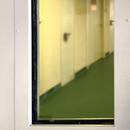 Двупольная дверь «Антипаника» со стеклом (RAL 9016)