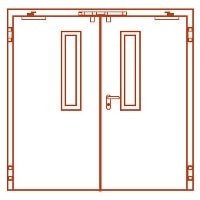 Рисунок противопожарной двери № 1