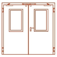 Рисунок противопожарной двери № 2